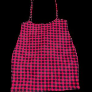 Women’s overall skirt checkerboard